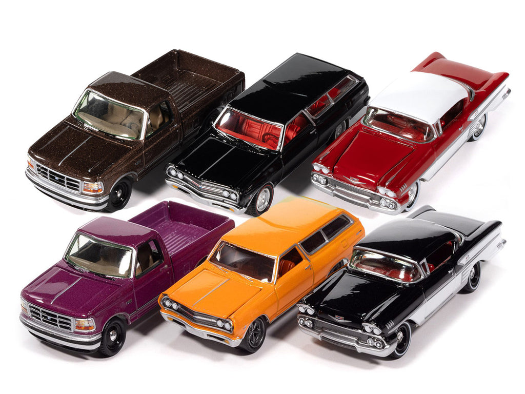 Johnny Lightning Collector's Tin 2025 Set of 6 Cars Release 2 Limited Edition 1/64 Diecast Model Cars by Johnny Lightning-1