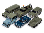 "Military" Set B of 6 pieces 2024 Release 2 Limited Edition Diecast Models by Johnny Lightning-1