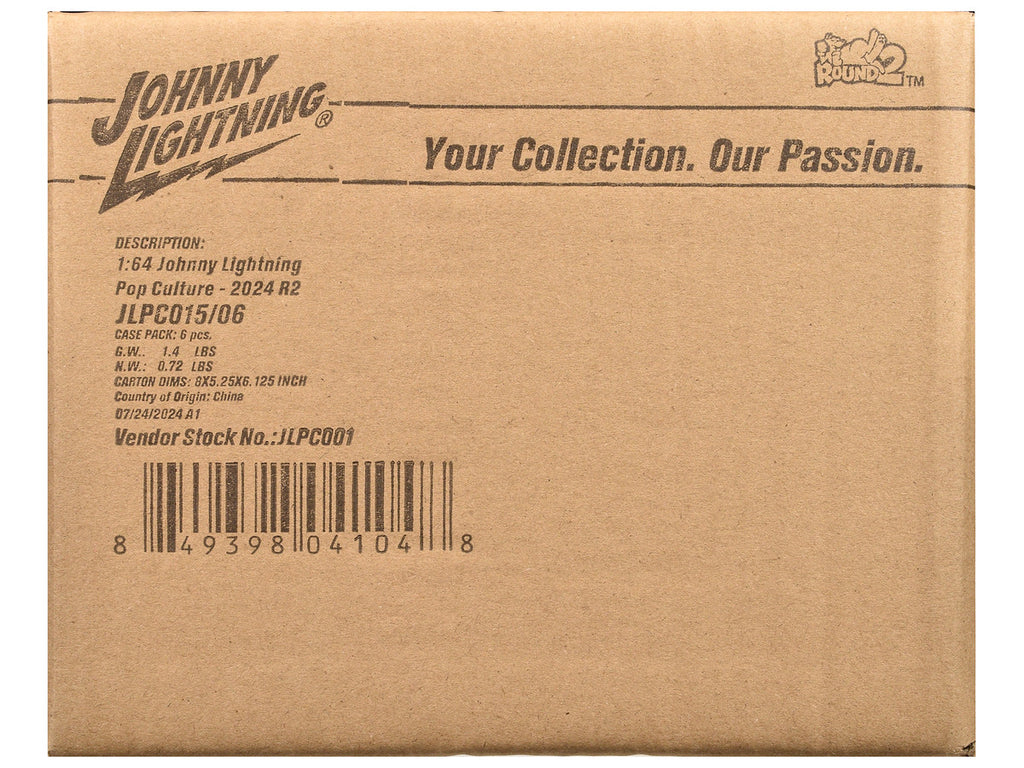 Pop Culture 2024 Set of 6 Cars Release 2 1/64 Diecast Model Cars by Johnny Lightning-1