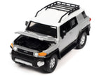2007 Toyota FJ Cruiser Titanium Silver Metallic with White Top and Roofrack "Classic Gold Collection" Series Limited Edition 1/64 Diecast Model Car by Johnny Lightning-1