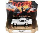 Aston Martin DB5 RHD (Right Hand Drive) Silver Metallic 007 (James Bond) "GoldenEye" (1995) Movie with Collectible Tin Display "Silver Screen Machines" Series 1/64 Diecast Model Car by Johnny Lightning-1
