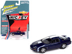 2002 Chevrolet Nickey Camaro ZL1 Navy Blue Metallic with White Stripes "Muscle Cars USA" Series 1/64 Diecast Model Car by Johnny Lightning-2