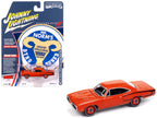 1970 Dodge Coronet Super Bee "Mr. Norm's" Hemi Orange with Black Stripes "Muscle Cars USA" Series 1/64 Diecast Model Car by Johnny Lightning-2