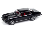 1974 Pontiac GTO Starlight Black with Red Interior "Muscle Cars USA" Series 1/64 Diecast Model Car by Johnny Lightning-1