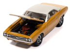1971 Dodge Challenger R/T Butterscotch with White Top and Interior "Classic Gold Collection" 1/64 Diecast Model Car by Johnny Lightning-2