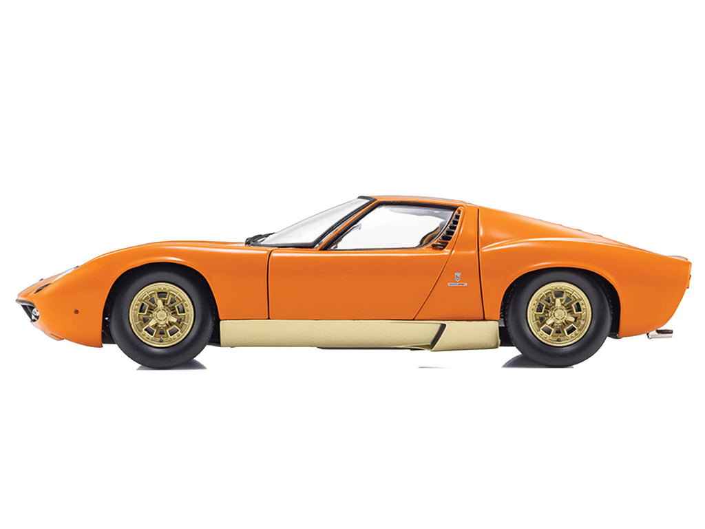 Lamborghini Miura P 400 Orange 1/18 Diecast Model Car by Kyosho