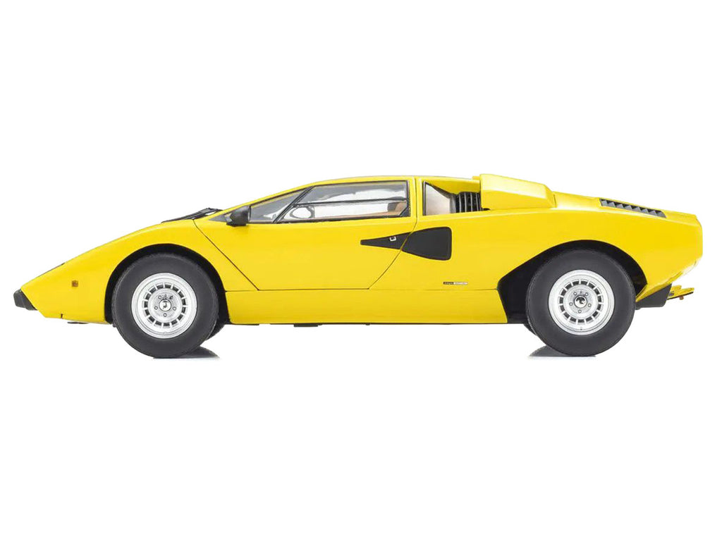 Lamborghini Countach LP 400 Yellow 1/18 Diecast Model Car by Kyosho-2