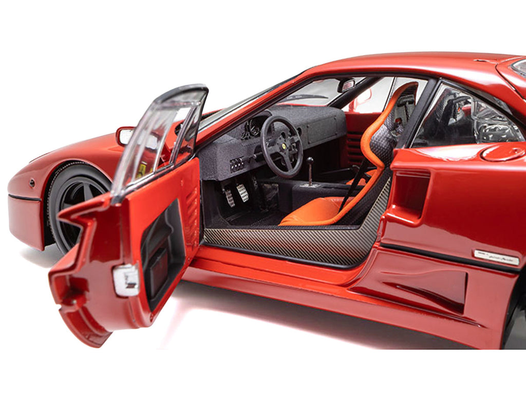 Ferrari F40 Light Weight LM Wing Red 1/18 Diecast Model Car by Kyosho-2