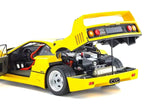 Ferrari F40 Yellow 1/18 Diecast Model Car by Kyosho