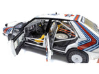 Lancia Delta HF 4WD #3 Bruno Saby - Jean-Francois Fauchille "Martini Racing" Winner "Rally Monte Carlo" (1988) 1/18 Diecast Model Car by Kyosho-1