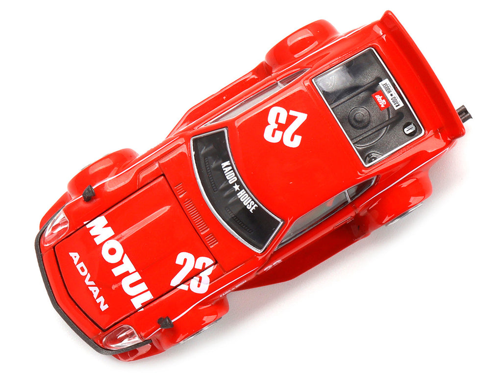 Datsun Fairlady Z RHD (Right Hand Drive) #23 Red "Motul V2" (Designed by Jun Imai) "Kaido House" Special 1/64 Diecast Model Car by True Scale Miniatures-3