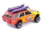 Datsun Kaido 510 Wagon 4x4 RHD (Right Hand Drive) "Kaido Islands V1" Yellow to Red Gradient with Surfboards (Designed by Jun Imai) "Kaido House" Special 1/64 Diecast Model Car by Mini GT-2