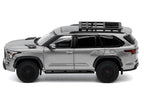 Toyota Sequoia TRD PRO Silver Metallic with Roof Rack 1/64 Diecast Model Car by GCD-2