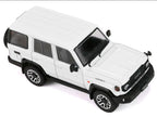Toyota Land Cruiser (J76) RHD (Right Hand Drive) White 1/64 Diecast Model Car by GCD-2