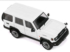 Toyota Land Cruiser (J76) RHD (Right Hand Drive) White 1/64 Diecast Model Car by GCD