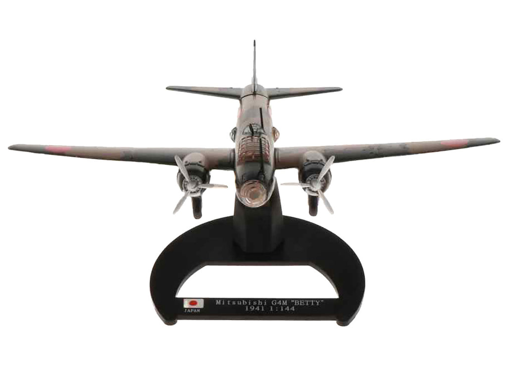 Mitsubishi G4M Bomber Aircraft "Betty Takao Kokutai Philippines" Imperial Japanese Navy (1941) "Planes of World War II" Series 1/144 Diecast Model Airplane by Luppa-4