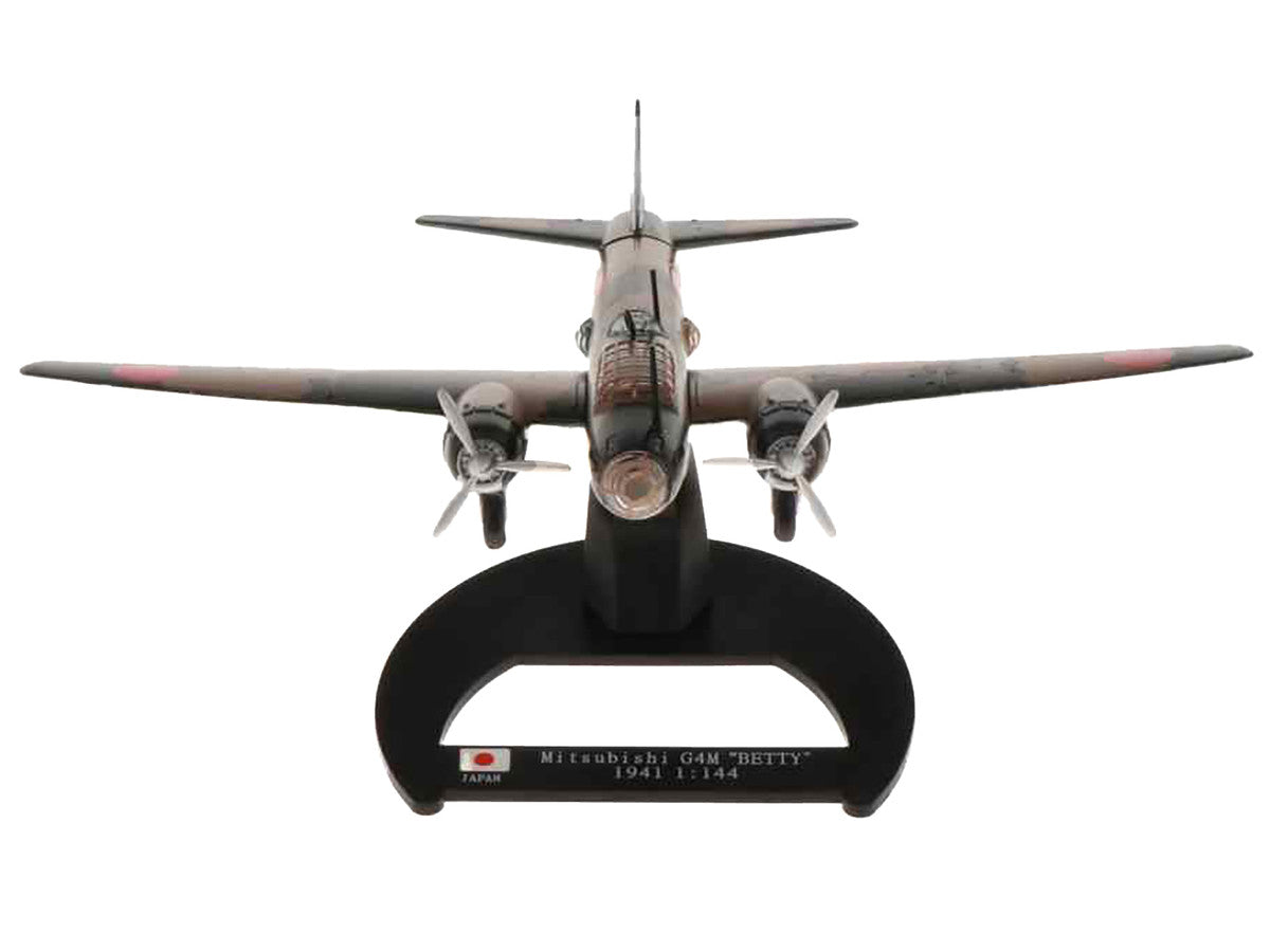 Mitsubishi G4M Bomber Aircraft "Betty Takao Kokutai Philippines" Imperial Japanese Navy (1941) "Planes of World War II" Series 1/144 Diecast Model Airplane by Luppa-4