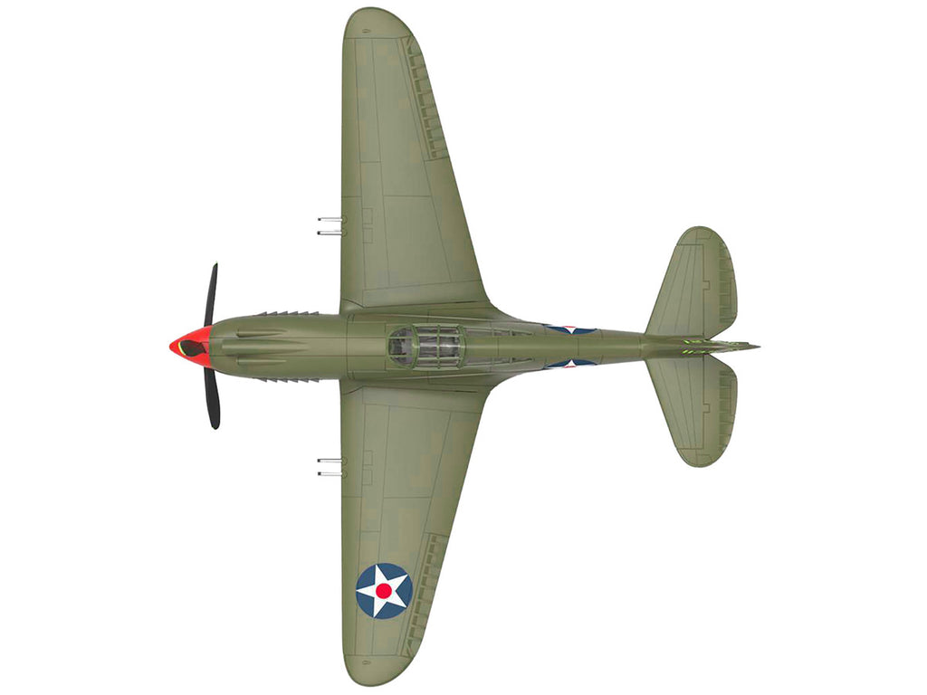 Curtiss P-40B Warhawk Aircraft "Hawaii" (1945) United States Army Air Forces "Planes of World War II" Series 1/72 Diecast Model Airplane by Luppa-1