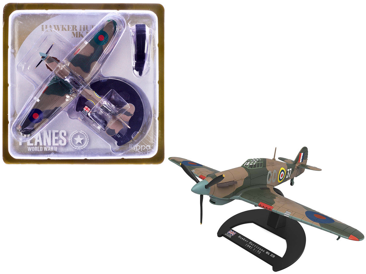Hawker Hurricane Mk.IIB Aircraft "No. 134 Squadron 151 Wing Vaenga USSR" (1941) British Royal Air Force "Planes of World War II" Series 1/72 Diecast Model Airplane by Luppa-2