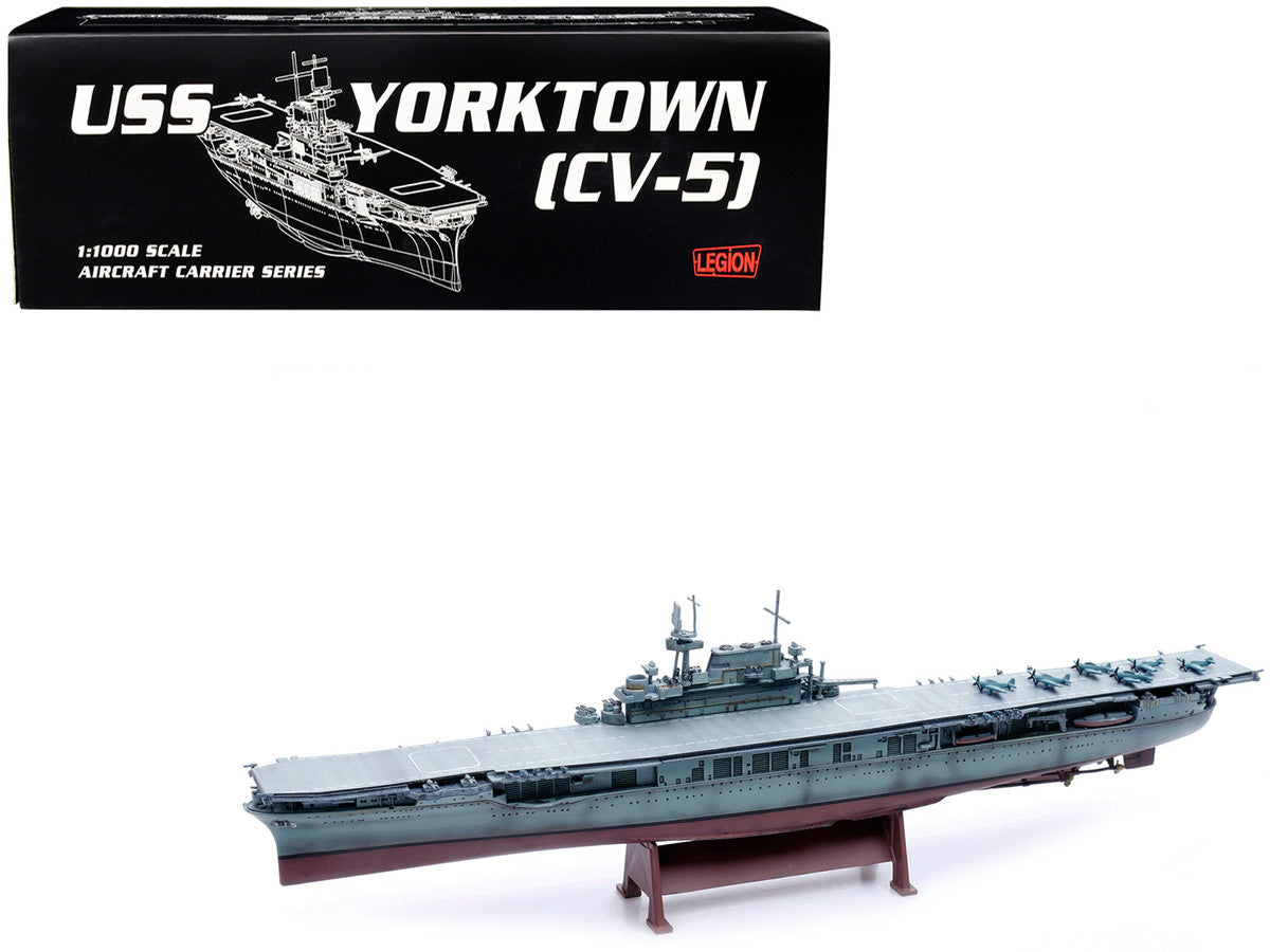 USS Yorktown (CV-5) Aircraft Carrier "US Navy" World War II 1/1000 Diecast Model by Legion-0