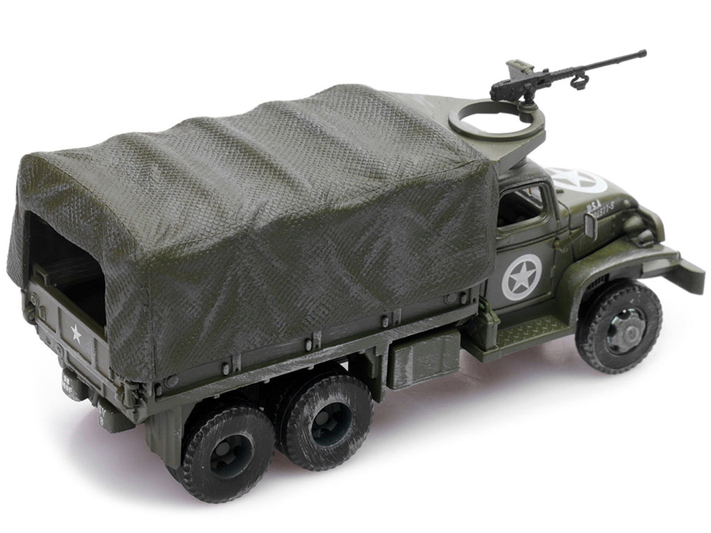GMC CCKW 353 Truck With Mounted Gun Olive Drab "4734511-S" US Army World War II 1/72 Diecast Model by Legion-4
