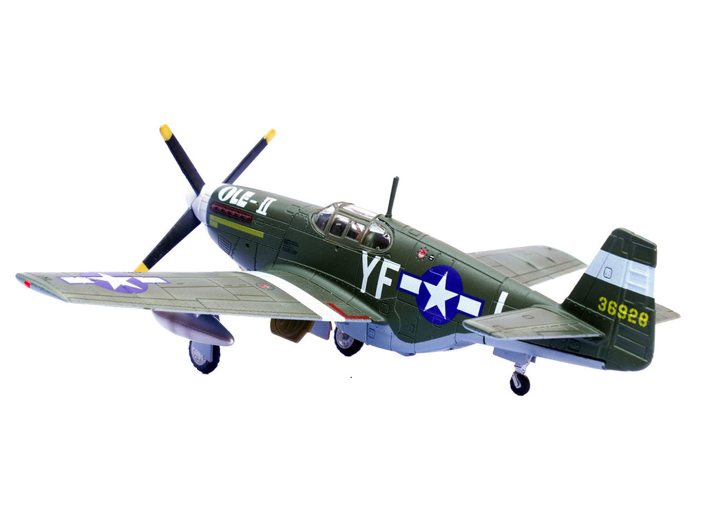 North American P-51B Mustang Aircraft "Ole-II 358th Fighter Squadron 355th Fighter Group Steeple Morden Strafers" (1944) United States Army Air Forces 1/72 Diecast Model Airplane by Legion-2
