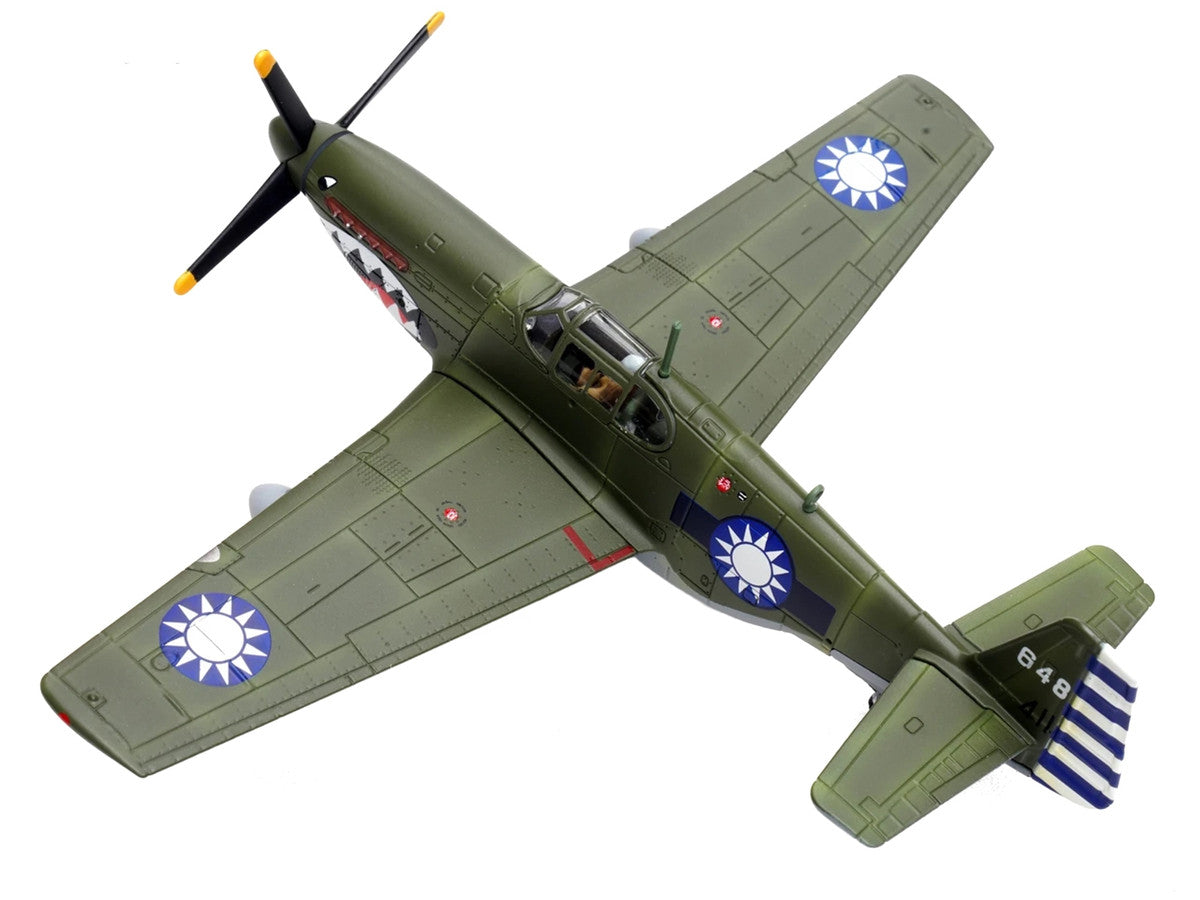 North American P-51C Mustang Aircraft "648 No.32 Squadron" (1945) Chinese Air Force 1/72 Diecast Model Airplane by Legion-3