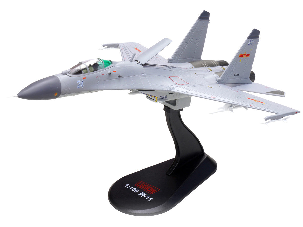 Shenyang J-11BH Yinglong Aircraft "Blue 24" (2014) People’s Liberation Army Navy Air Force 1/100 Diecast Model Airplane by Legion-3