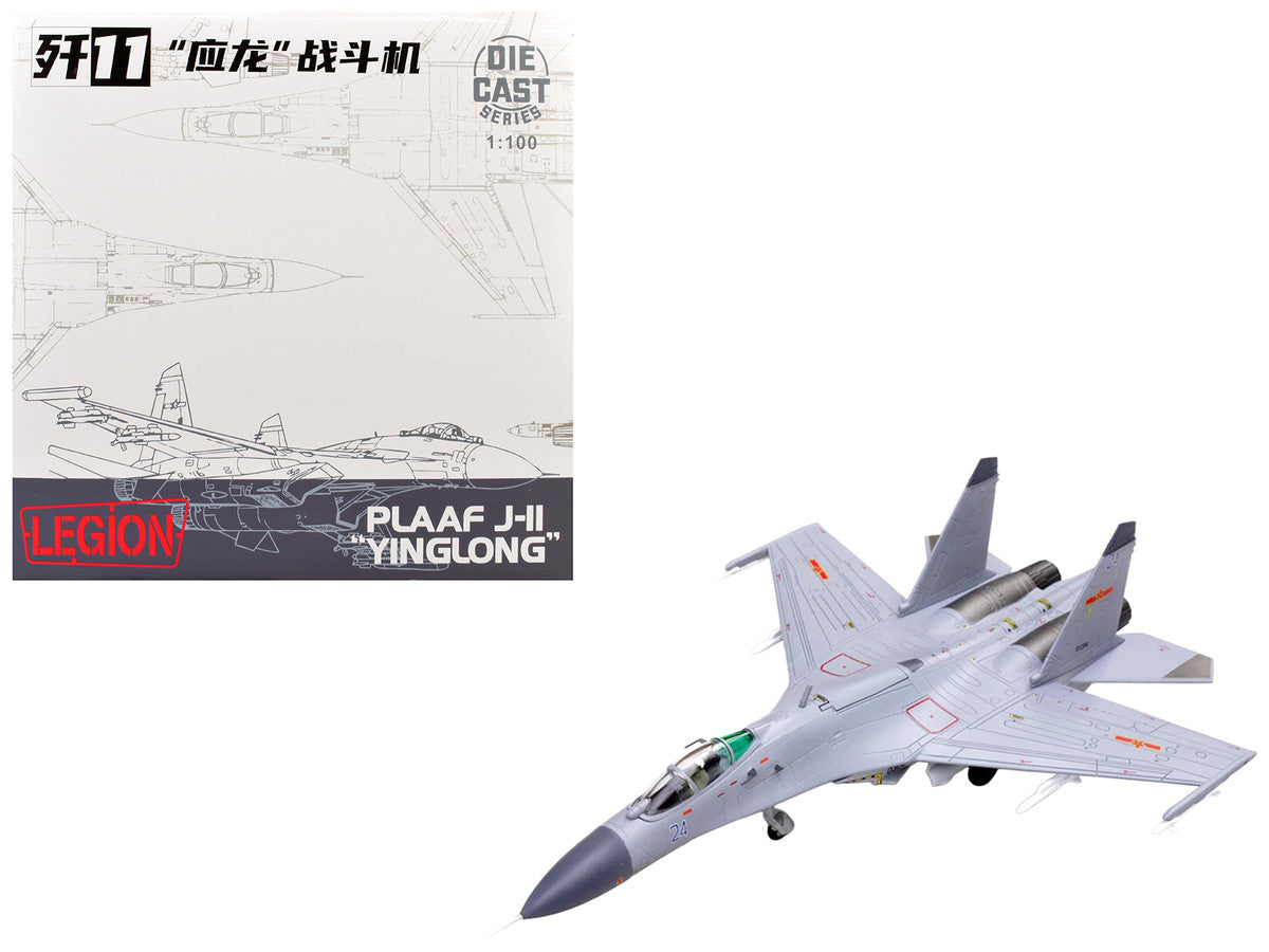 Shenyang J-11BH Yinglong Aircraft "Blue 24" (2014) People’s Liberation Army Navy Air Force 1/100 Diecast Model Airplane by Legion-0