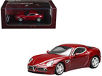 2008 Alfa Romeo 8C Competizione Competition Red Metallic 1/64 Diecast Model Car by MotorHelix-0