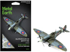 Model Kit Supermarine Spitfire Fighter Aircraft "British Royal Air Force" (Moderate Difficulty) Steel Model by Metal Earth-4