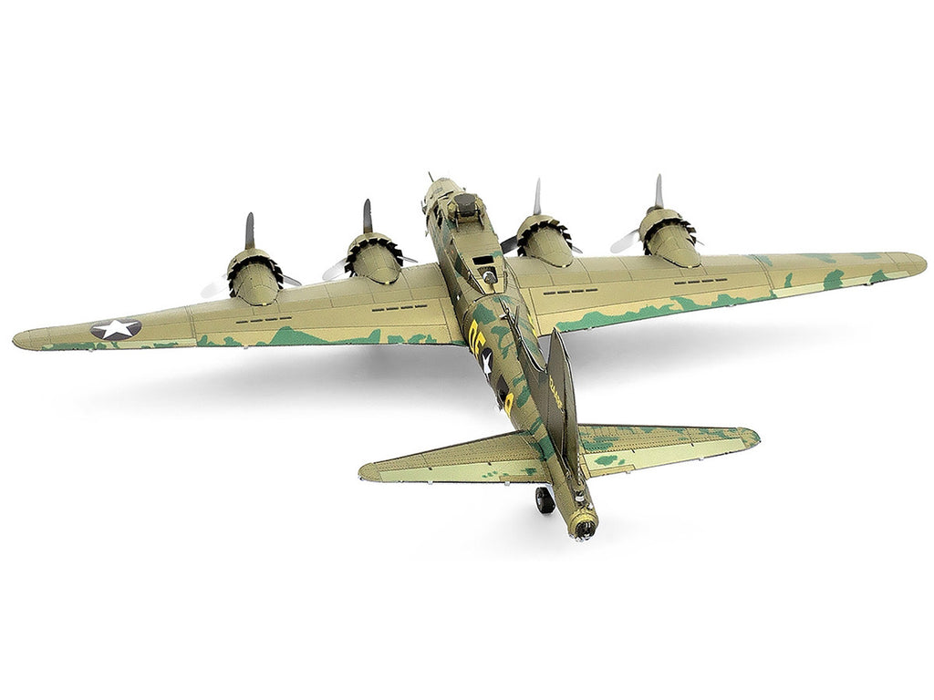 Model Kit Boeing B-17 Flying Fortress Bomber Aircraft "World War II" United States Army Air Forces (Challenging Difficulty) Steel Model by Metal Earth-1