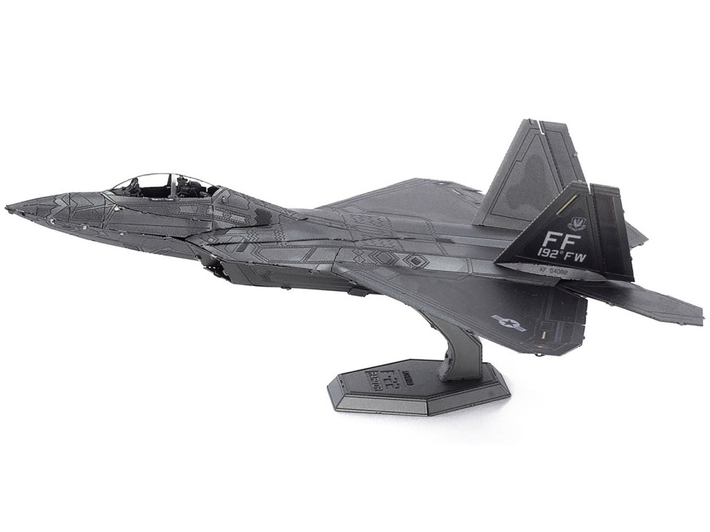 Model Kit Lockheed Martin F-22 Raptor Stealth Aircraft "United States Air Force" (Moderate Difficulty) Steel Model by Metal Earth-1