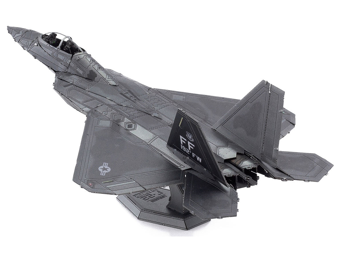 Model Kit Lockheed Martin F-22 Raptor Stealth Aircraft "United States Air Force" (Moderate Difficulty) Steel Model by Metal Earth-2