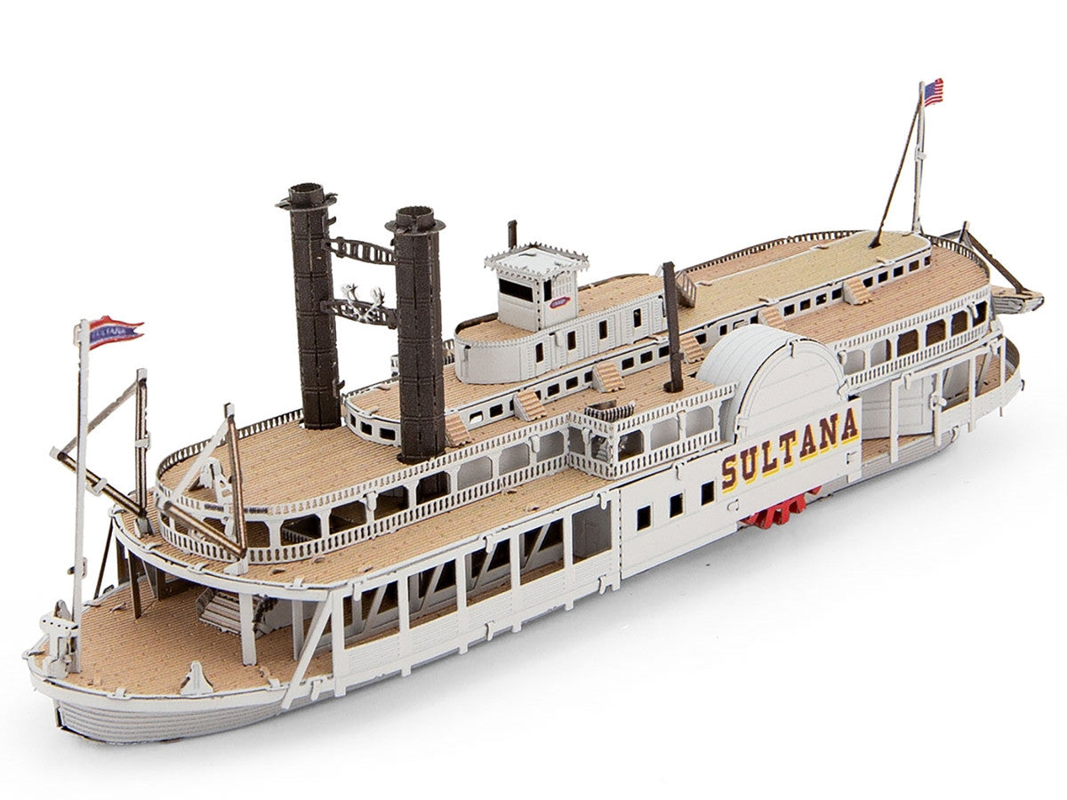 Model Kit Sultana Steamboat (Moderate Difficulty) Steel Model by Metal Earth-3
