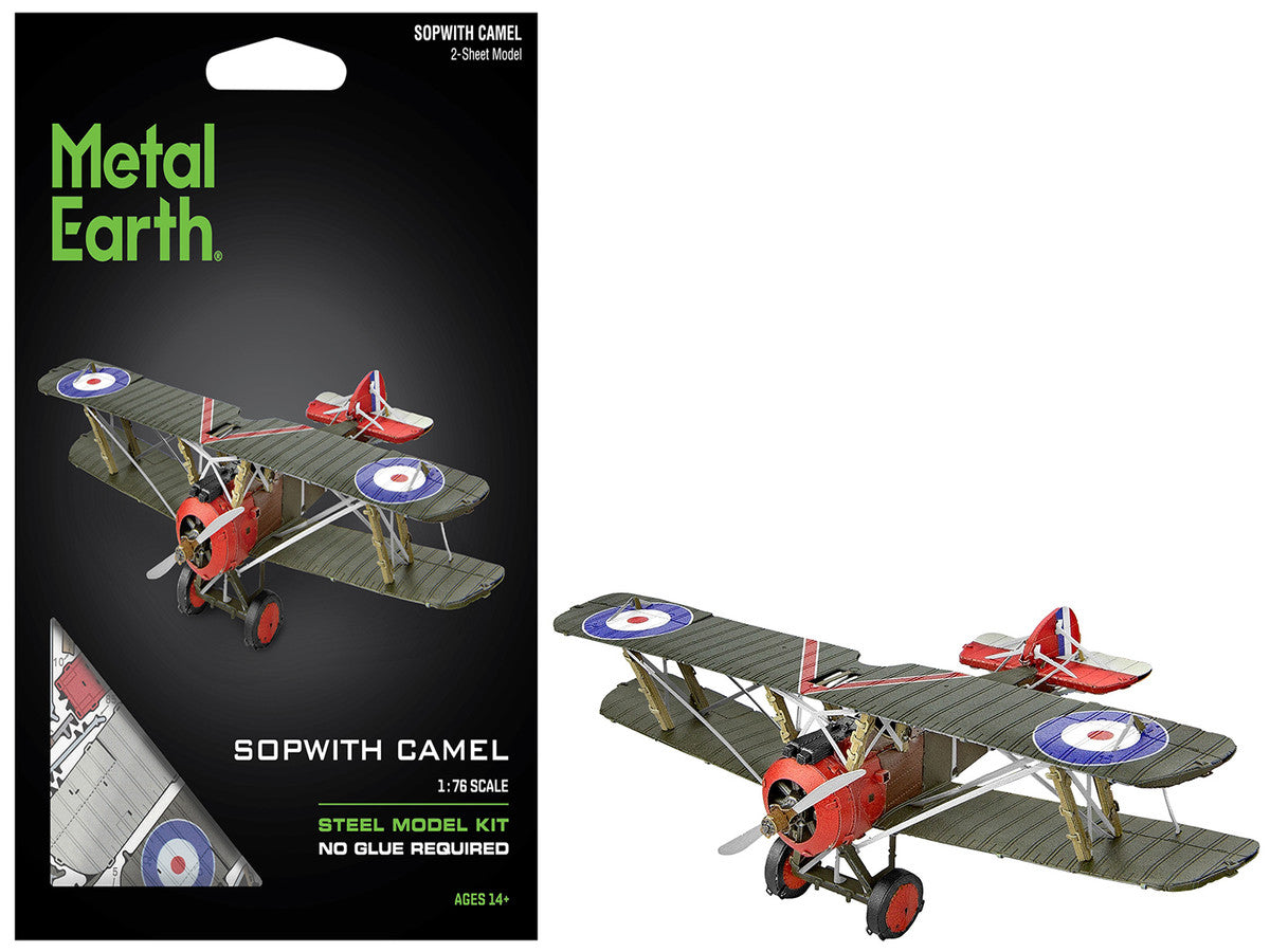Model Kit Sopwith Camel Aircraft "World War I" British Royal Flying Corps (Moderate Difficulty) Steel Model by Metal Earth-3