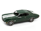 Model Kit 1970 Chevrolet Chevelle SS Green with White Stripes (Challenging Difficulty) Steel Model by Metal Earth-1