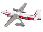 Model Kit Fairchild F-27 Commercial Aircraft "Pacific Alaska" White with Red Stripes (Moderate Difficulty) Steel Model by Metal Earth-1