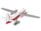 Model Kit Fairchild F-27 Commercial Aircraft "Pacific Alaska" White with Red Stripes (Moderate Difficulty) Steel Model by Metal Earth-2