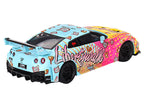 Nissan 35GT-RR Ver.1 "LB-Silhouette Works GT" Light Blue and Yellow with Graphics "LBWK KUMA" Limited Edition 1/64 Diecast Model Car by Mini GT-1