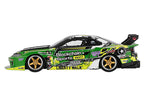 Nissan "LB-Super Silhouette" S15 SILVIA RHD (Right Hand Drive) #555 "V2" Yukio Fausto "Formula Drift Japan" (2024) Limited Edition 1/64 Diecast Model Car by Mini GT-1