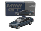 BMW 750IL Sorrento Blue Metallic with Sun Roof Limited Edition 1/64 Diecast Model Car by Mini GT