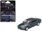BMW 750IL Sorrento Blue Metallic with Sun Roof Limited Edition 1/64 Diecast Model Car by Mini GT