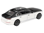 BMW i7 xDrive60 Dravit Alpine White and Black Sapphire Limited Edition 1/64 Diecast Model Car by Mini GT-2