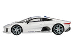 Jaguar C-X75 Silver Metallic with Blue Stripes Limited Edition 1/64 Diecast Model Car by Mini GT-1