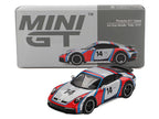 Porsche 911 Dakar #14 "Rally 1978" Ice Gray Metallic Limited Edition 1/64 Diecast Model Car by Mini GT-0
