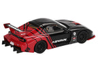 Mazda RX-7 LB-Super Silhouette RHD (Right Hand Drive) "Advan" Black and Red Limited Edition 1/64 Diecast Model Car by Mini GT-1