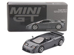 Bugatti EB110 Super Sport Grigio Scuro Dark Gray Metallic Limited Edition 1/64 Diecast Model Car by Mini GT-1