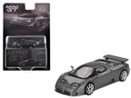 Bugatti EB110 Super Sport Grigio Scuro Dark Gray Metallic Limited Edition 1/64 Diecast Model Car by Mini GT-3