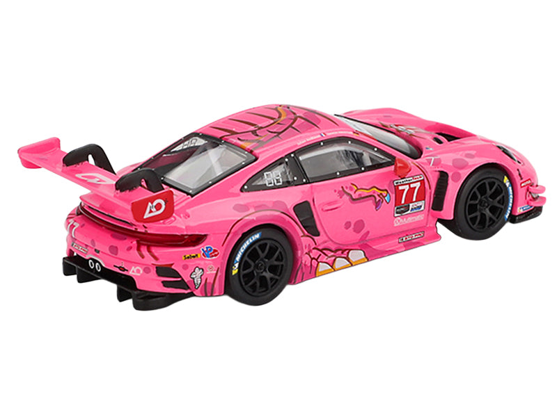 Porsche 911 GT3 R #77 Julien Andlauer - Laurin Heinrich "AO Racing Roxy" GTD Pro "IMSA SportsCar Weekend - Road America" (2024) Limited Edition 1/64 Diecast Model Car by Mini GT